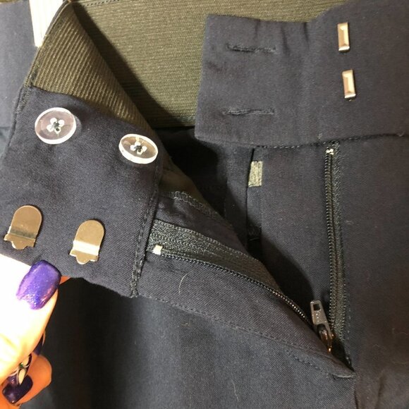 Ricki's Navy Straight Leg Dress Pants Size 6 - Picture 6 of 12